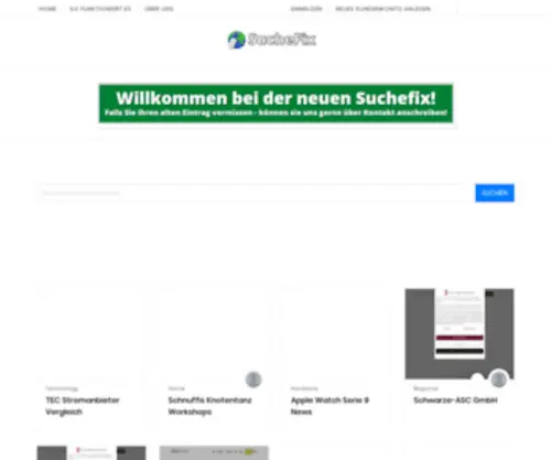 Suchefix.de(Suchefix Verzeichnis) Screenshot