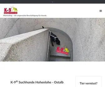 Suchhunde-Hohenlohe-Ostalb.de(Mantrailing) Screenshot