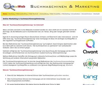 Suchimweb.de(Informationen zu Suchmaschinenoptimierung und Marketing) Screenshot