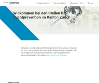 Suchtpraevention-ZH.ch(Suchtprävention) Screenshot