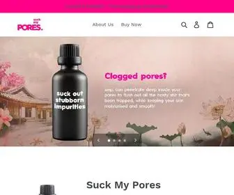 Suckmypores.com(Suck My Pores) Screenshot