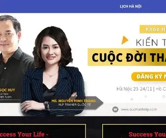 Sucmanhnlp.com(Khóa học "Kiến Tạo Cuộc Đời Thành Công") Screenshot