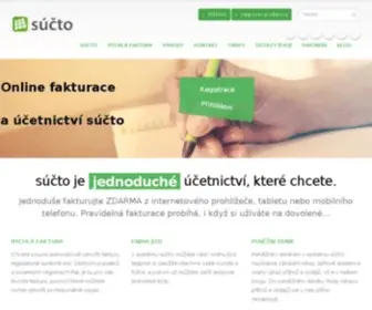 Sucto.cz(Online fakturace a účetnictví) Screenshot