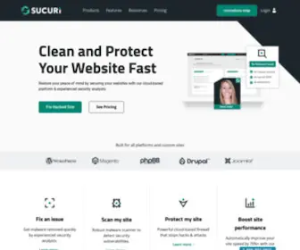 Sucuri.net(Protect your website from hackers with CloudProxy Firewall (WAF)) Screenshot