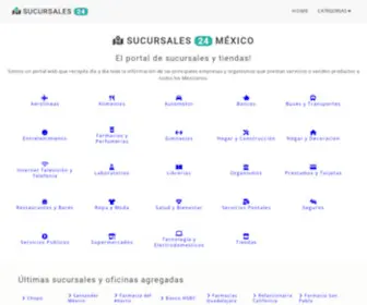 Sucursales24.com.mx(Sucursales 24 México) Screenshot
