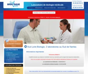 Sud-Loire-Biologie.fr(Sud Loire Biologie) Screenshot