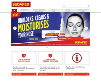 Sudafed.com.au(SUDAFED® Australia) Screenshot