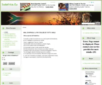Sudafrica.eu(Sudafrica) Screenshot