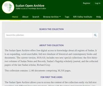 Sudanarchive.net(Sudan Open Archive) Screenshot