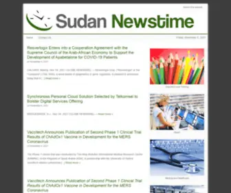 Sudannewstime.com(Sudan Newstime) Screenshot