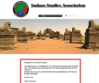 Sudansstudies.org(Sudan Studies Association) Screenshot