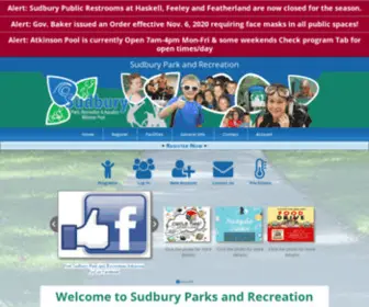 Sudburyrec.com(Sudbury Park and Recreation) Screenshot