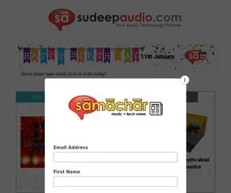 Sudeepaudio.com(Sudeep Audio) Screenshot