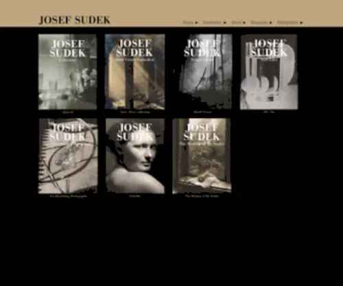 Sudekbooks.com(Josef Sudek) Screenshot