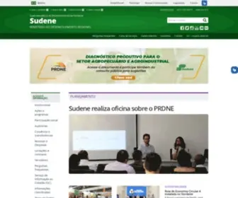 Sudene.gov.br(Site oficial) Screenshot