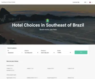 Sudeste-DO-Brasil-Hoteis.com(Southeast of Brazil hotels & apartments) Screenshot