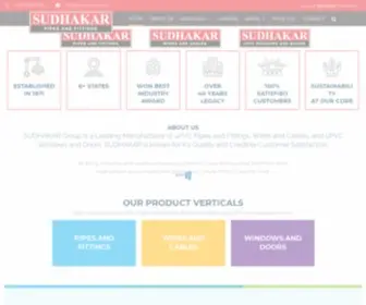 Sudhakarpipes.com(SUDHAKAR Group) Screenshot