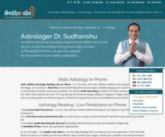 Sudhanshu.com(Since 1998 Vedic Astrology) Screenshot