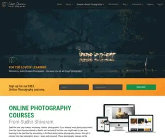 Sudhirshivaramphotography.com(Best Online Photography Classes) Screenshot