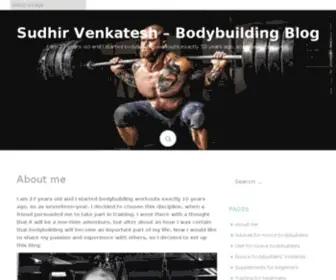 Sudhirvenkatesh.org(Bodybuilding Blog) Screenshot