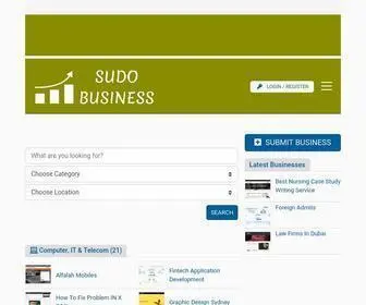 Sudobusiness.com(Online Portfolio Manager to Publish and Socialize Business) Screenshot