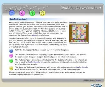 Sudoku-Download.net(Puzzles in PDF format) Screenshot