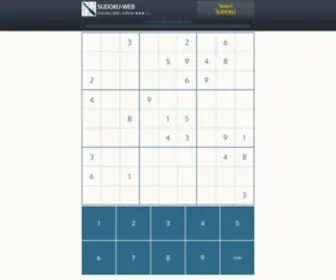 Sudoku-Web.net(Everyday everytime online Sudoku) Screenshot