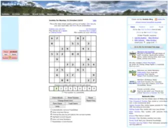 Sudoku.com.au(Sudoku Online) Screenshot