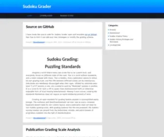 Sudokugrader.com(Sudoku Grader) Screenshot