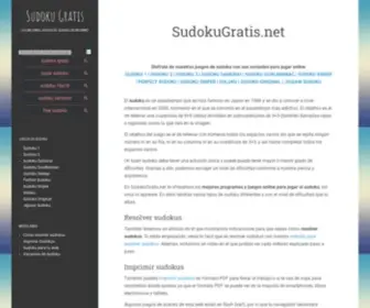 Sudokugratis.net(Jugar al Sudoku Gratis) Screenshot