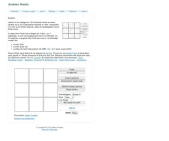 Sudokumania.de(Sudoku Mania) Screenshot