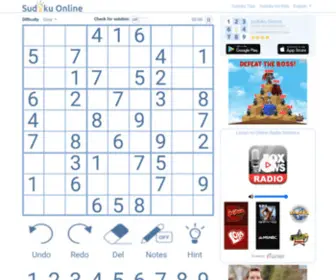 Sudokuonline.io(Play Sudoku Online) Screenshot