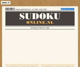 Sudokuonline.nl(Sudoku Online) Screenshot