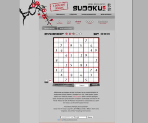 Sudokus.de(1.000.000 kostenlose Sudoku) Screenshot