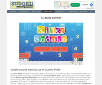 Sudokutoday.com(Sudoku schwer) Screenshot