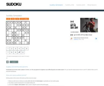 Sudokuweb.org(Sudoku Generator) Screenshot