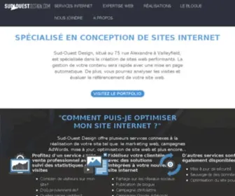 Sudouestdesign.com(Entreprise en création de Sites Web professionnels) Screenshot