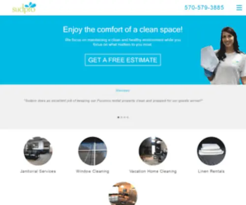 Sudpro.com(Professional House Cleaners) Screenshot