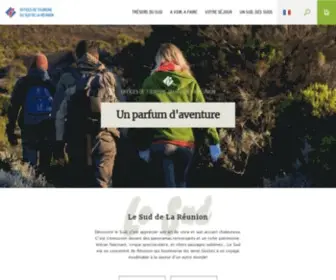 Sudreuniontourisme.fr(Site officiel du tourisme dans le Sud de l'Île de la Réunion) Screenshot