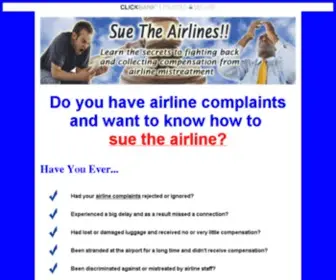 Sue-The-Airline.com(Sue the Airline & Collect Compensation Today) Screenshot