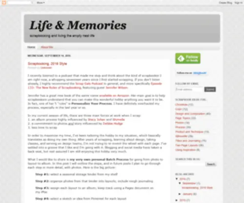 Suealthouse.com(Life & Memories) Screenshot