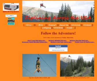 Sueaustin.com(Ziplining Across the USA) Screenshot