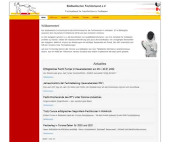 Suedbadischer-Fechterbund.com(Suedbadischer Fechterbund) Screenshot