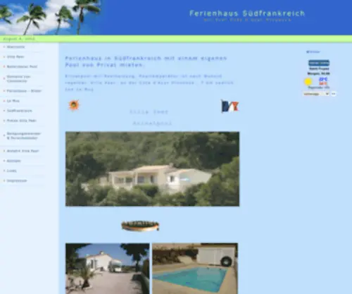 Suedfrankreich-Ferienhaus-Mieten.de(Ferienhaus in Südfrankreich am Meer) Screenshot