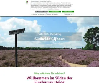 Suedheide-Gifhorn.de(Buchen Sie hier Ihren Urlaub im Süden der Lüneburger Heide) Screenshot