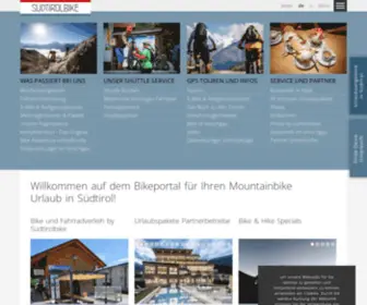 Suedtirolbike.info(Alles für den Mountainbike Urlaub in Südtirol) Screenshot