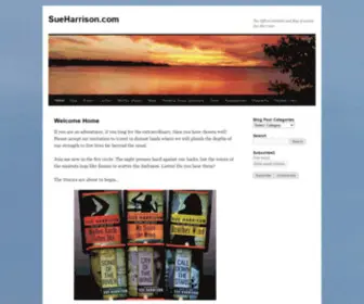 Sueharrison.com(The Official Website and Blog of Author Sue Harrison) Screenshot