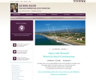 Sueirwinrealtor.com(Santa Barbara Homes For Sale Carpinteria Real Estate CA Sue Irwin) Screenshot