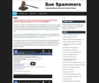 Suespammers.net(Exposing spamming & internet abuse) Screenshot