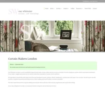 Suewhimster.co.uk(Curtain makers London) Screenshot